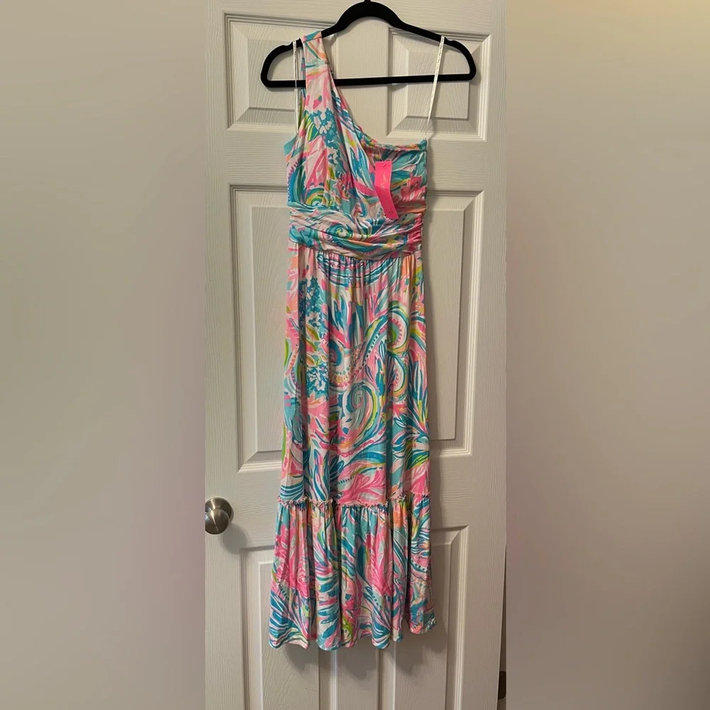 Lilly Pulitzer One Shoulder Dress - Picture 6 of 7